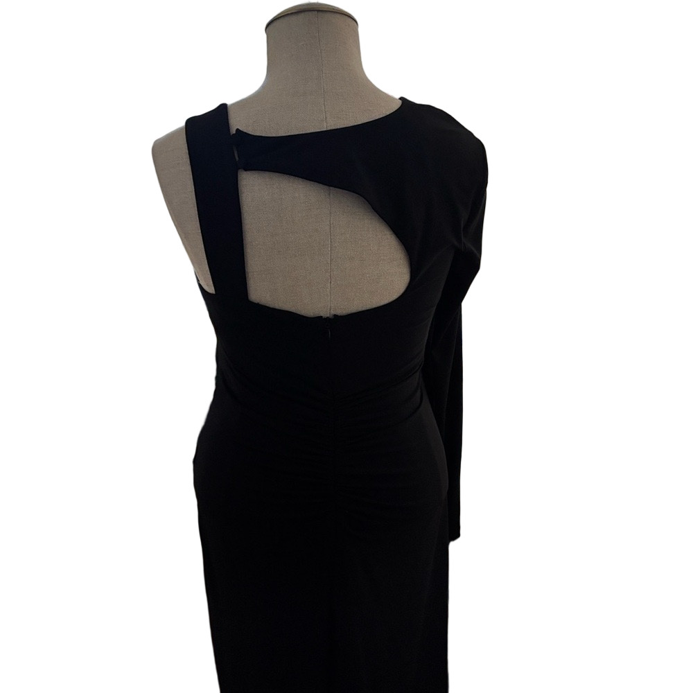 BCBGMaxAzria Black One-Shoulder Dress - Picture 5 of 7